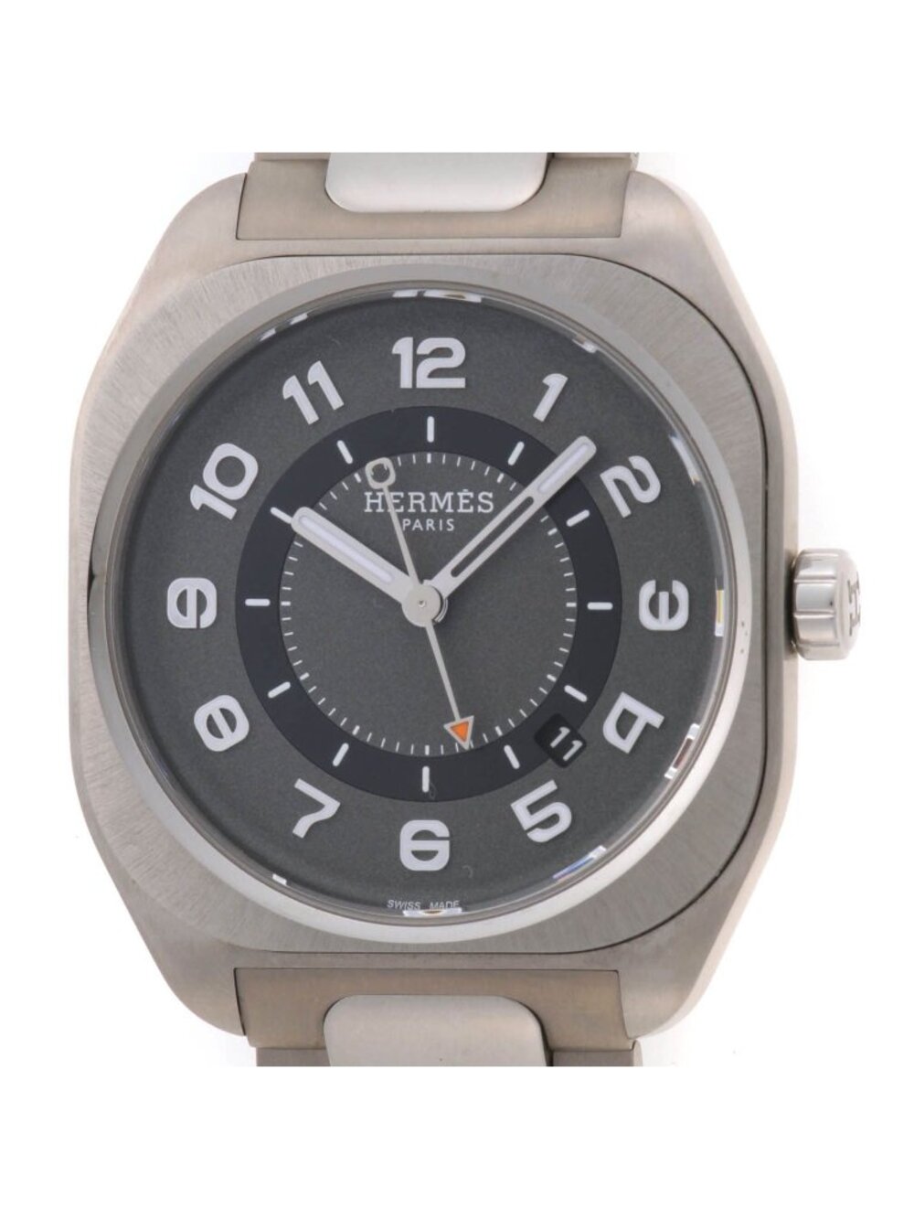 Hermes 42 Watch Titanium Gray Dial Automatic
